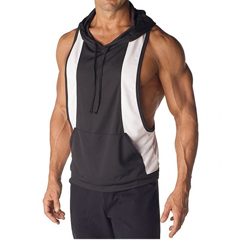 Gym Fitness Stringer Hoodies #018